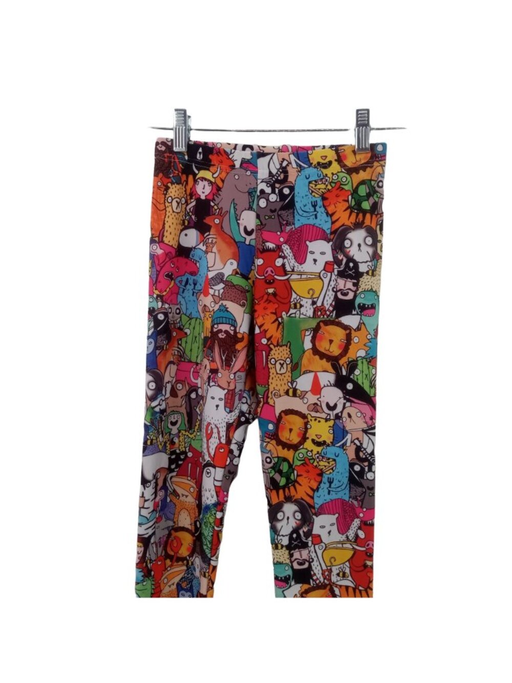 Katie Abey All Over Cat Cartoon Animal Print Leggings XS Weird Wonderful Monster - Picture 3 of 7